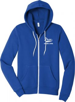 Bella+Canvas  Unisex Fleece Full-Zip Hoodie, Royal